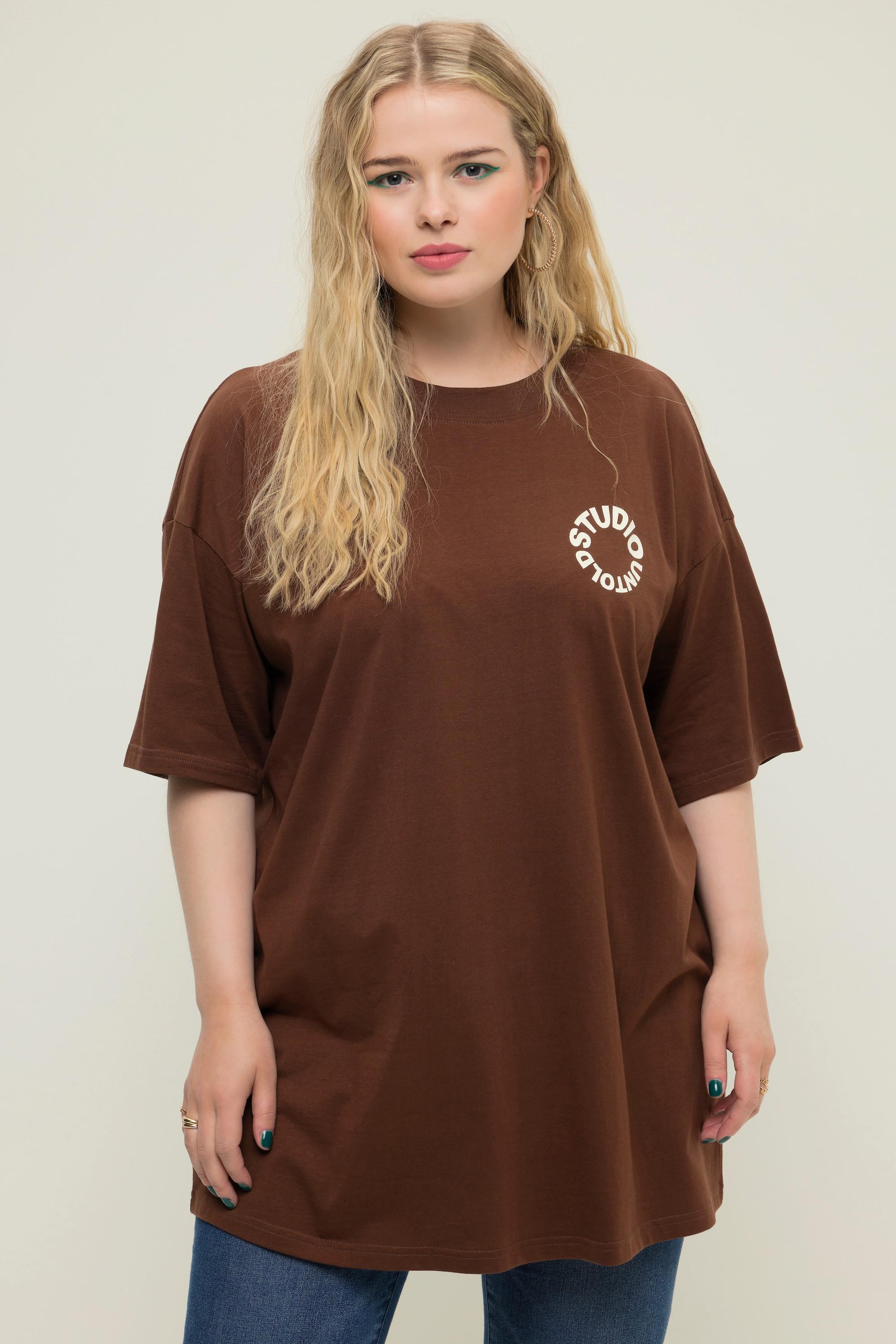 Studio Untold  T-shirt oversize, col rond, imprimé dans le dos 