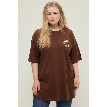 T-shirt oversize, col rond, imprimé dans le dos