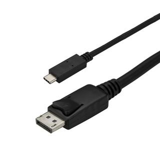 STARTECH.COM  StarTech.com 3m USB-C auf DisplayPort 1.2 Kabel 4K 60Hz - USB-C auf DP Adapterkabel/Videoadapter - HBR2 - USB-C DP Alt Mode auf DP Monitor Videokabel - Thunderbolt 3 kompatibel - Schwarz 