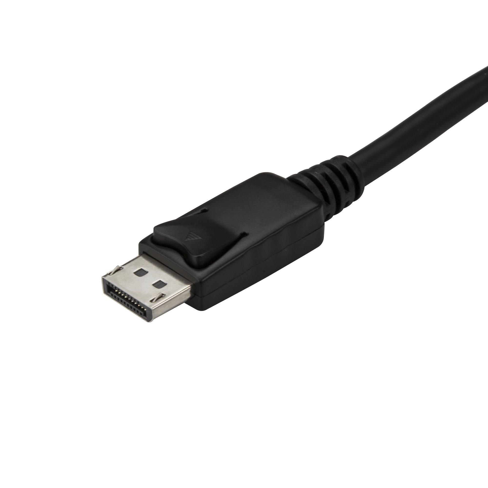 STARTECH.COM  StarTech.com 3m USB-C auf DisplayPort 1.2 Kabel 4K 60Hz - USB-C auf DP Adapterkabel/Videoadapter - HBR2 - USB-C DP Alt Mode auf DP Monitor Videokabel - Thunderbolt 3 kompatibel - Schwarz 