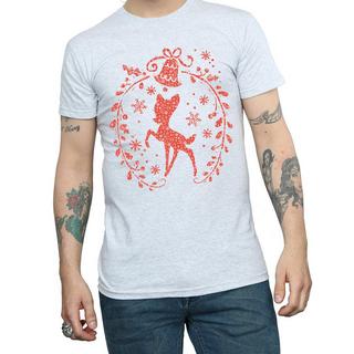 Disney T-shirt Bambi Ghirlanda Natalizia  