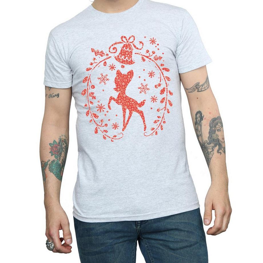 Disney T-shirt Bambi Couronne de Noël  