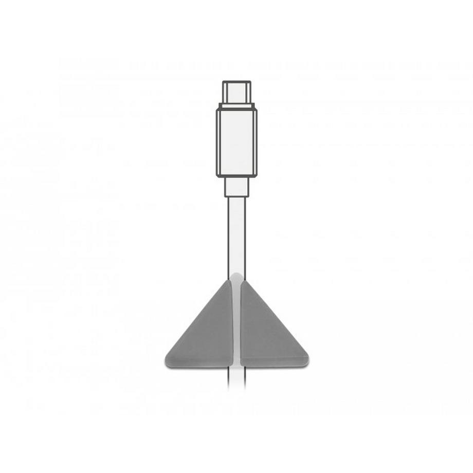 DeLock  Support de câble triangulaire, jeu de 2 unités 