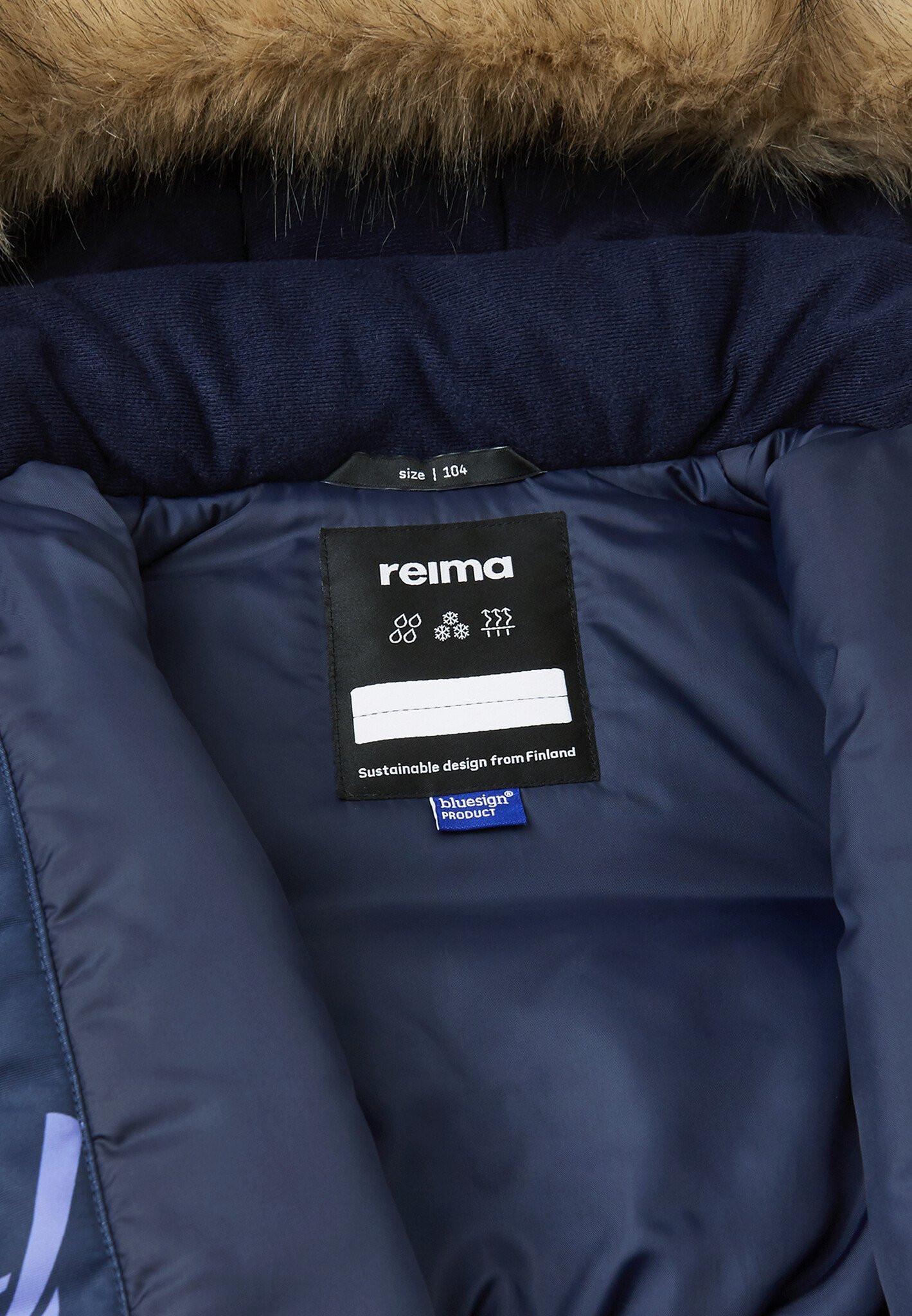 Reima  tec Mädchen Winterjacke Muurame Navy 