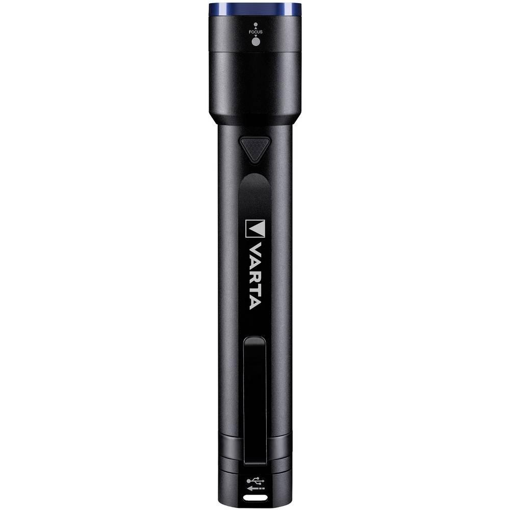 VARTA  Night Cutter F30R LED (monocolore) Torcia tascabile con clip per cintura, Interfaccia USB, regol 