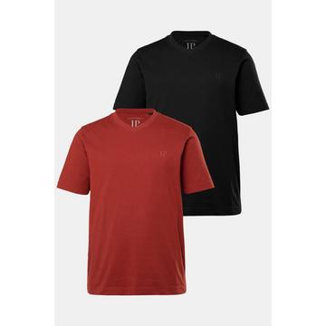 T-shirt con scollo a V e mezze maniche, fino alla tg. 8XL