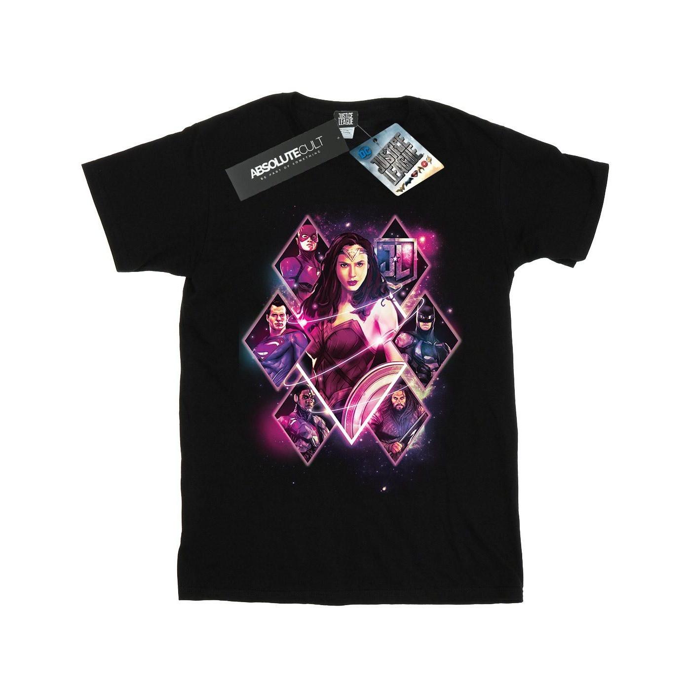 Image of Justice League Movie Team Diamonds Tshirt Damen Schwarz L