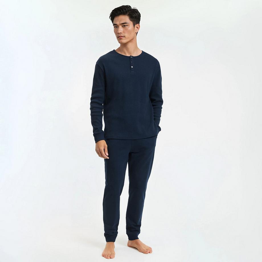 Pyjama tunisien T-shirt col manches longues