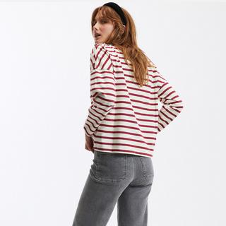 La Redoute Collections  T-shirt marinière volume loose 