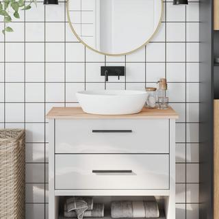 VidaXL  Comptoir de salle de bain bois 