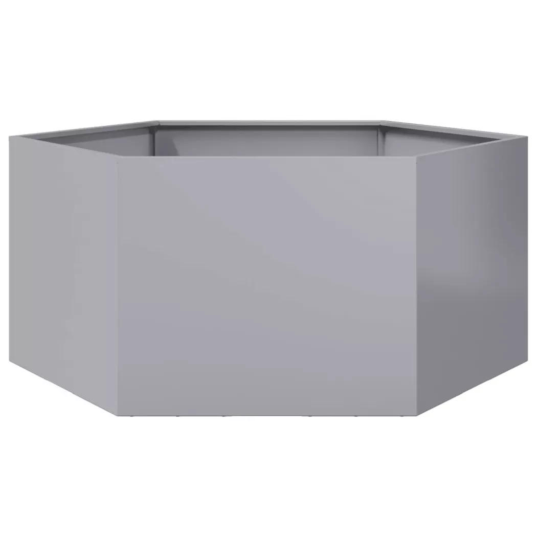 VidaXL - Pflanzkübel metall, One Size, Silber
