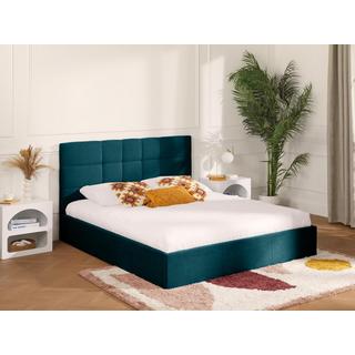 PASCAL MORABITO Lit coffre 180 x 200 cm - Tissu - Bleu canard + Matelas - ELIAVA de Pascal Morabito  