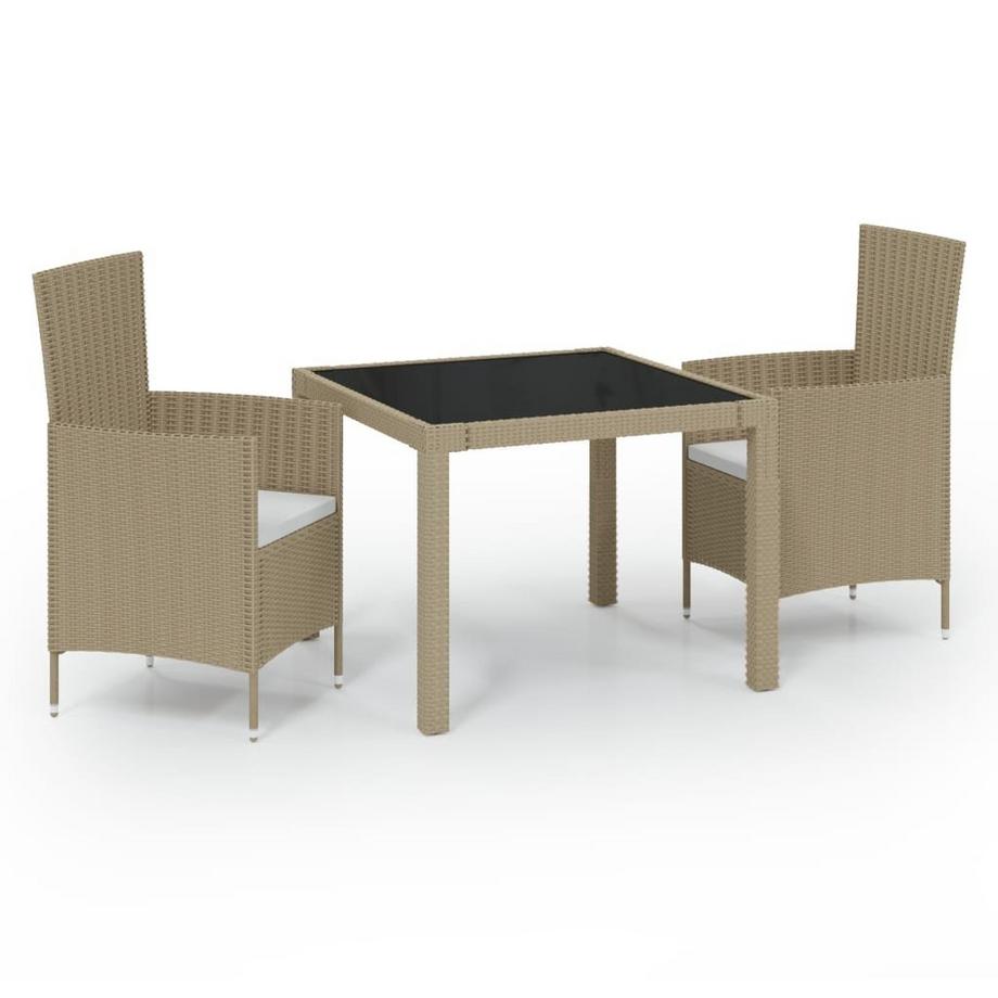 set da pranzo da esterno Polirattan