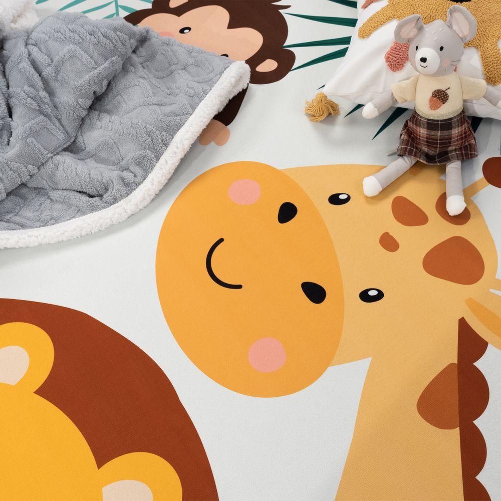 Paco Home Tapis pour enfants Room de chambre d'enfants Zoo Animaux non-slip  