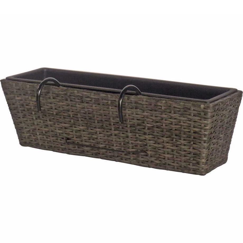 Bac à fleurs Thalia gris foncé