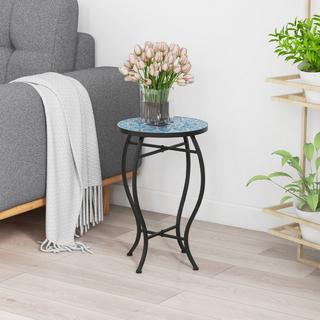 Northix Runder Mosaik-Außentisch  