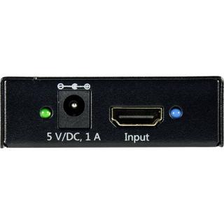 SpeaKa Professional  SP-HDS-220 1+2 Porte Distributore, splitter HDMI Predisposto Ultra HD 3840 x 2160 Pixel Nero 