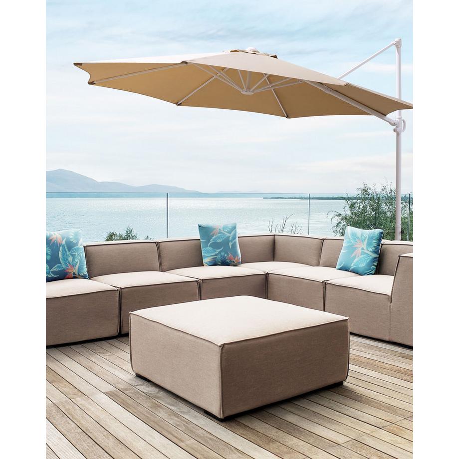 Beliani Ampelschirm aus Stoff SAVONA II  