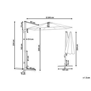 Beliani Ampelschirm aus Polyester SAVONA II  