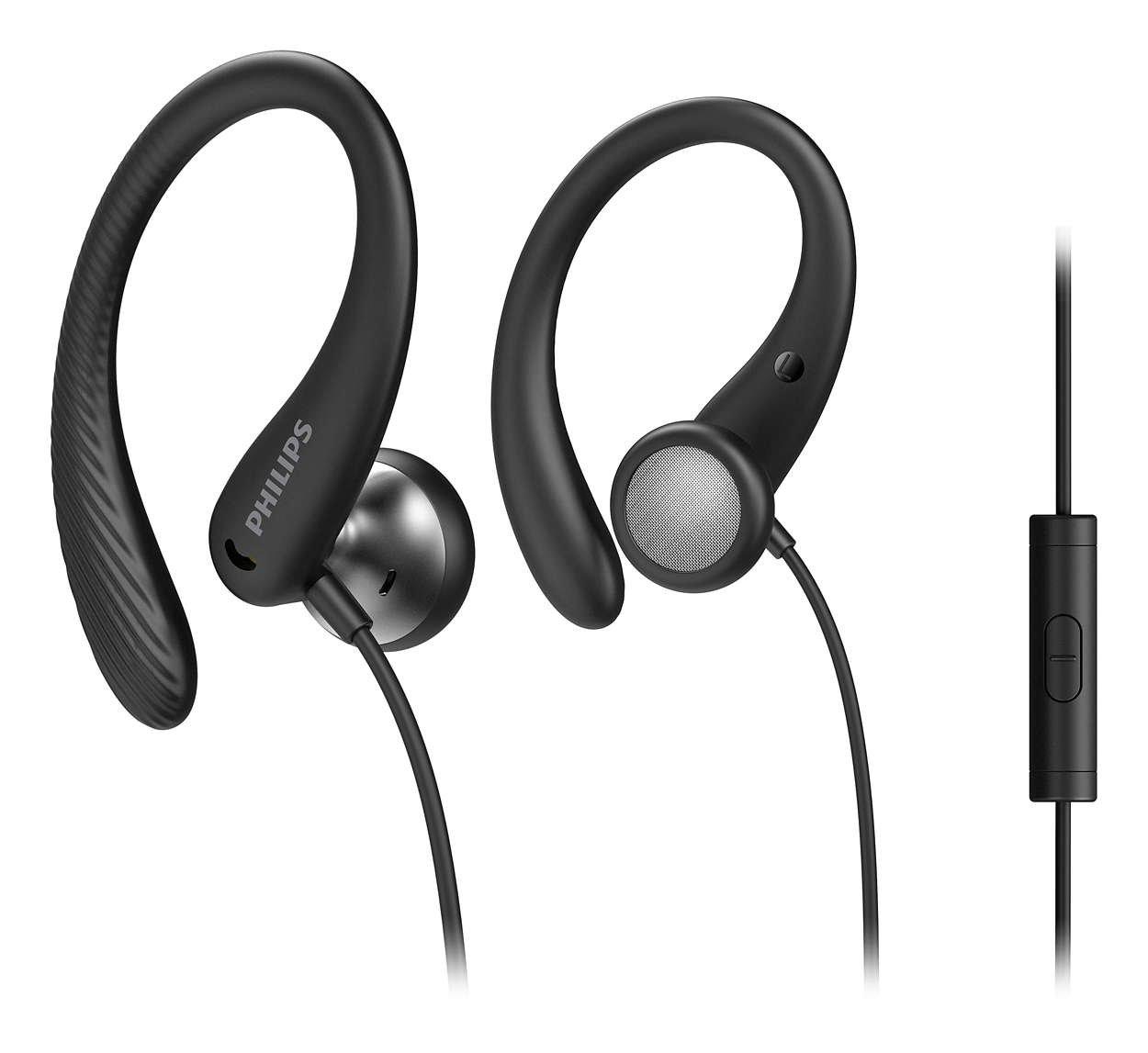 PHILIPS  Philips TAA1105BK00 Kopfhörer & Headset Kabelgebunden Ohrbügel, im Ohr Sport Schwarz 