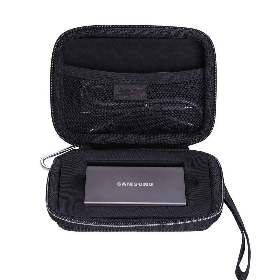 Only-bags.store  Étui pour Samsung T7, T7 Touch Portable SSD 1 TB 2 TB External SSD Case Sleeve Étui pour disque dur 