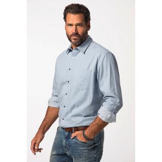 JP1880  Chemise coupe Modern Fit à rayures, manches longues et col kent - jusqu'au 8 XL 