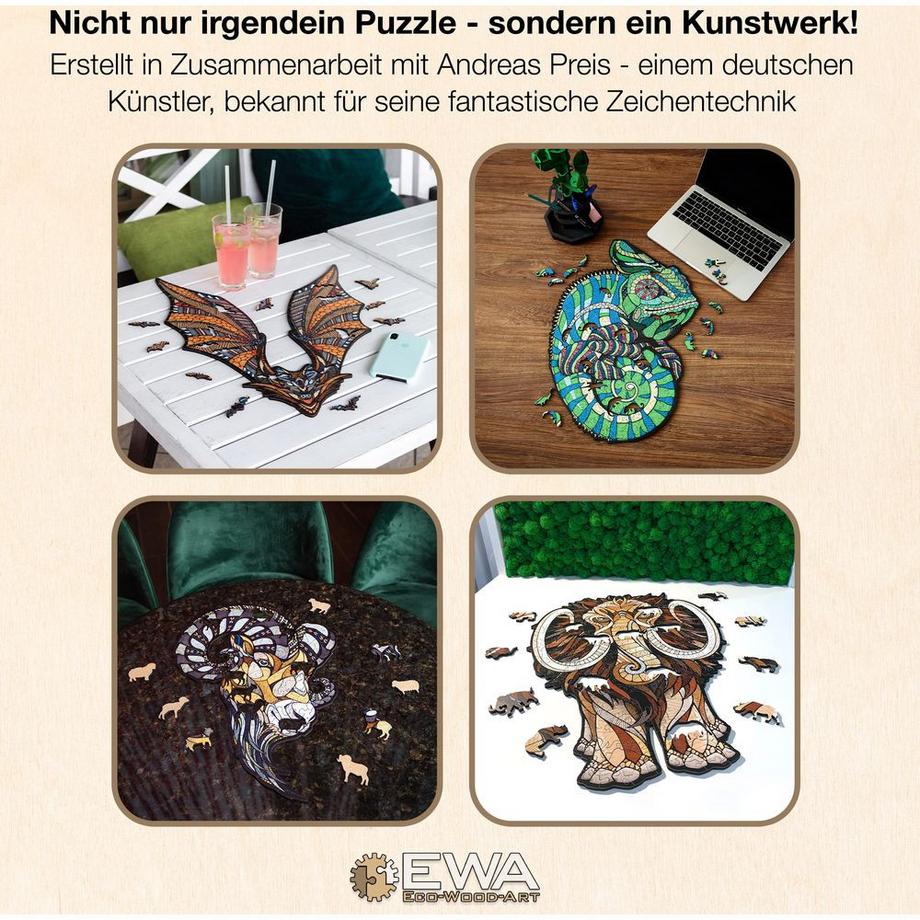 Eco Wood Art  Holz-Puzzle Panther 