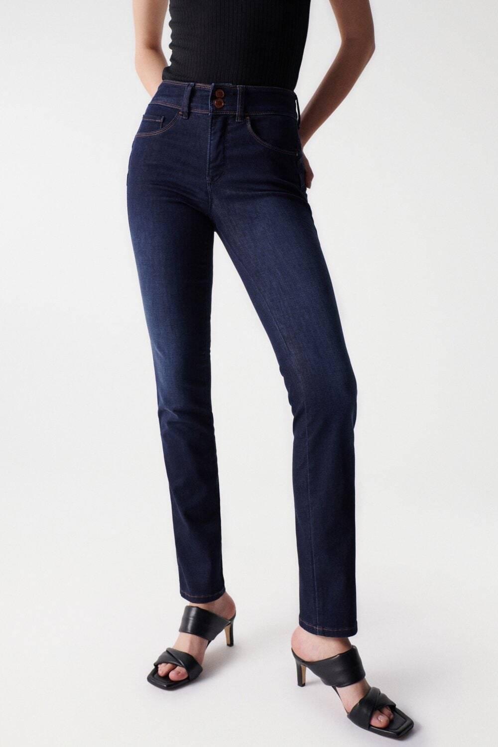 Image of Jeans Secret Slim Damen Blau L30/W32