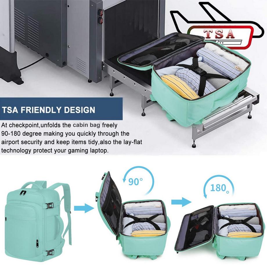 Only-bags.store  Sac à dos pour bagage à main avec compartiment séparé pour ordinateur d'un pouce 