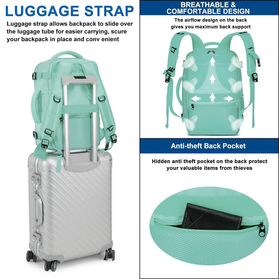 Only-bags.store  Sac à dos pour bagage à main avec compartiment séparé pour ordinateur d'un pouce 