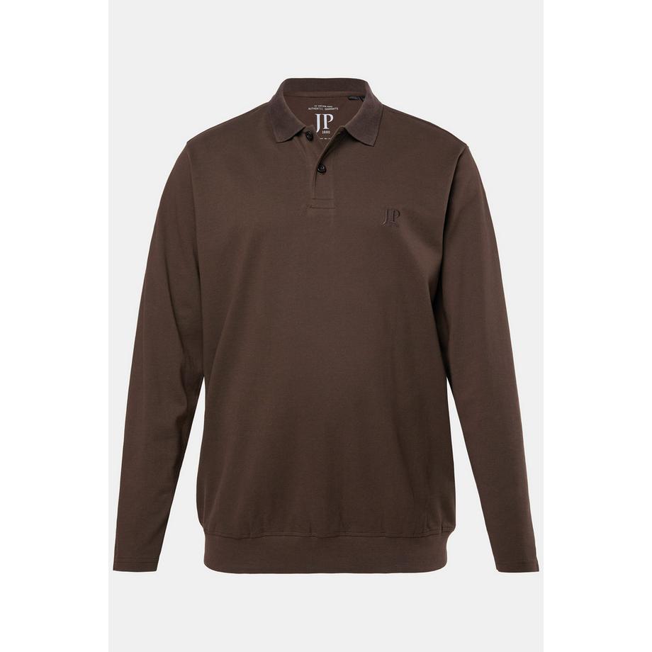 JP1880 Basic Langarm Piqué Poloshirt Bauchfit  