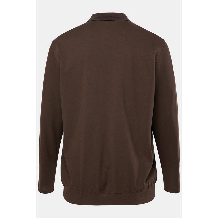 JP1880 Basic Langarm Piqué Poloshirt Bauchfit  