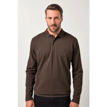 Poloshirt, Bauchfit, Basic, Langarm, Piqué, XXL bis 8 XL