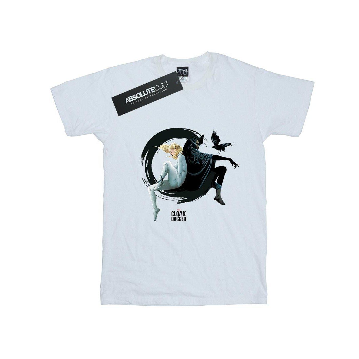 Image of Cloak And Dagger Ink Circle Tshirt Unisex Weiss 116