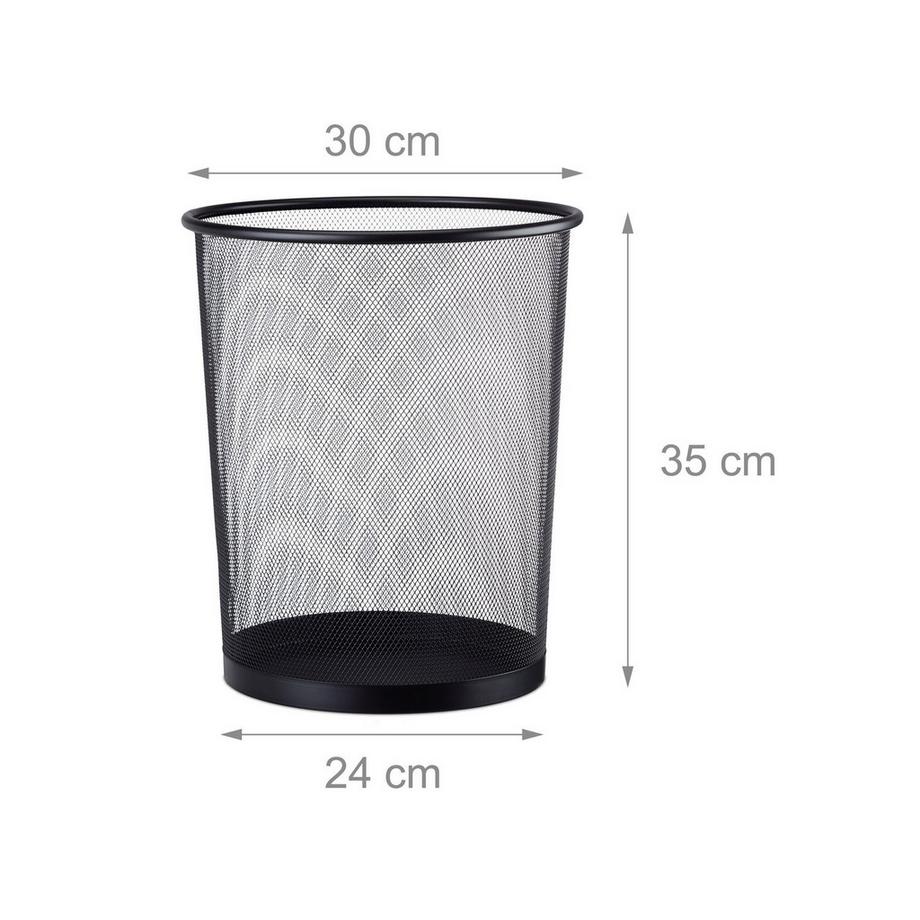 B2X Corbeille à papier en métal  