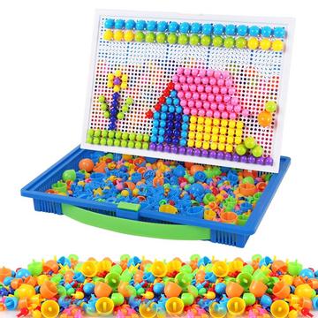 Jeu de pegging mosaïque, jeu de pegging Jeu de pegging coloré mosaïque avec perles de pegging