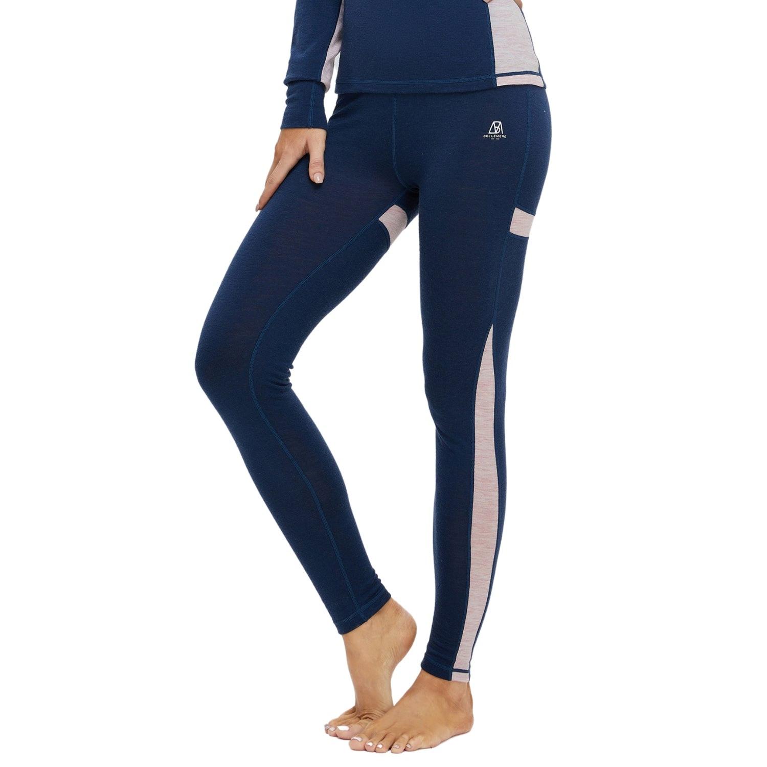 Bellemere New York  Leggings termici strato base da donna 