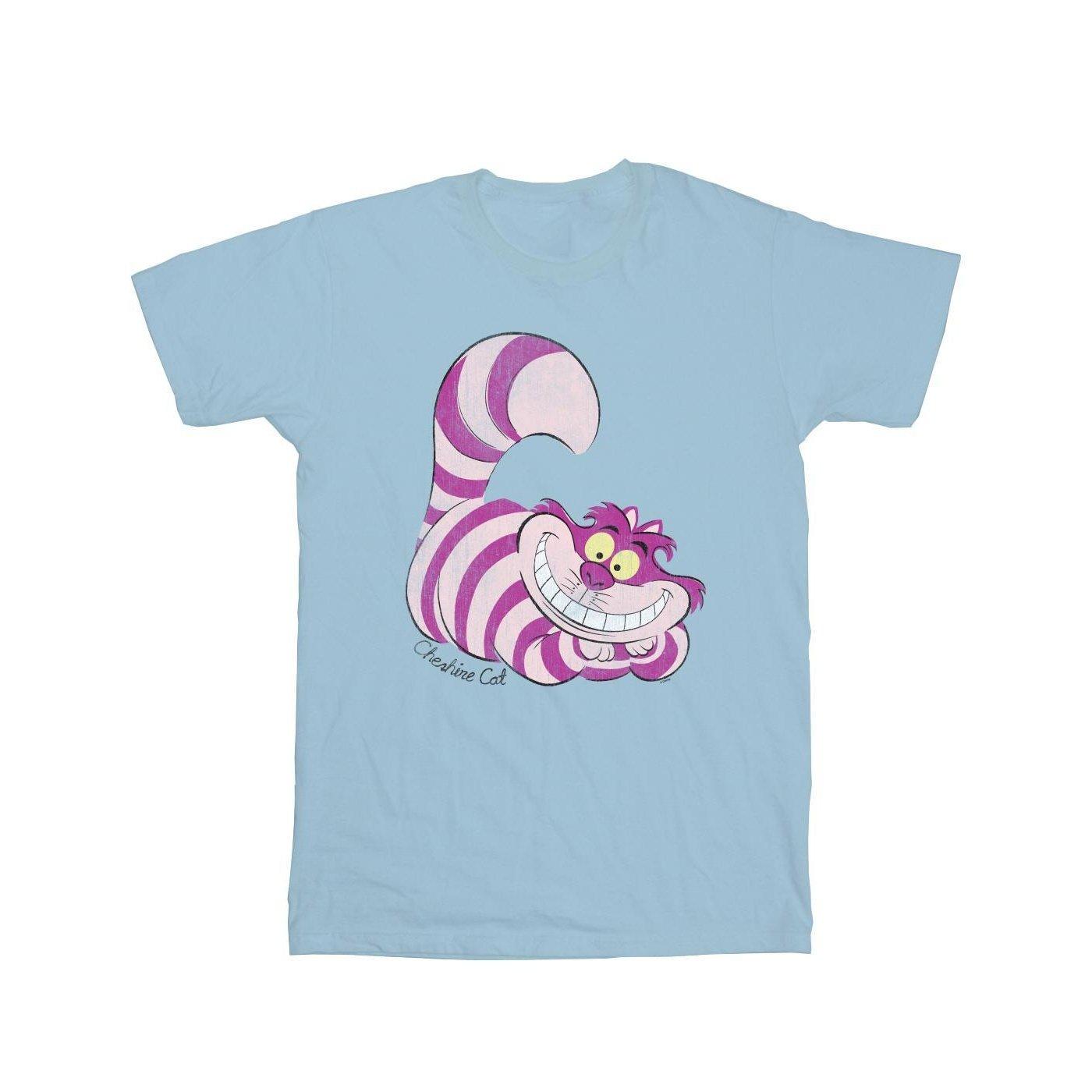 Image of Alice In Wonderland Cheshire Cat Tshirt Unisex Blau 140/146