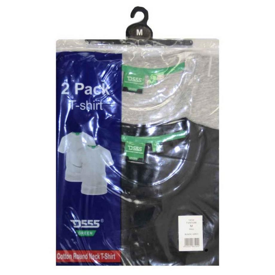 Duke Fenton Kingsize T-Shirt Col Rond Lot de 2  