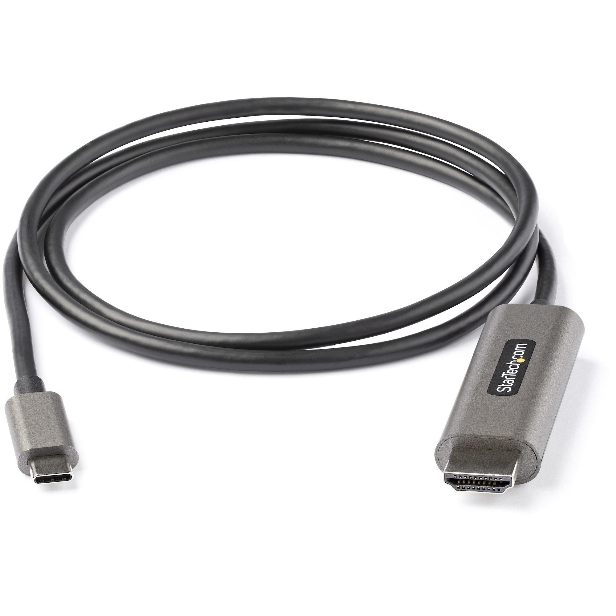 STARTECH.COM  StarTech.com Cavo adattatore USB C HDMI da 1m 4K 60Hz con HDR10 - Adattatore type C HDMI 4K Ultra HD - HDMI 2.0b - Video convertitore da USB-C a HDMI HDR per monitor/display - Modalità DP 1.4 Alt HBR3 