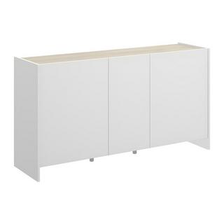 Vente-unique Credenza con 3 ante Bianco e Calcestruzzo CHERIFA  