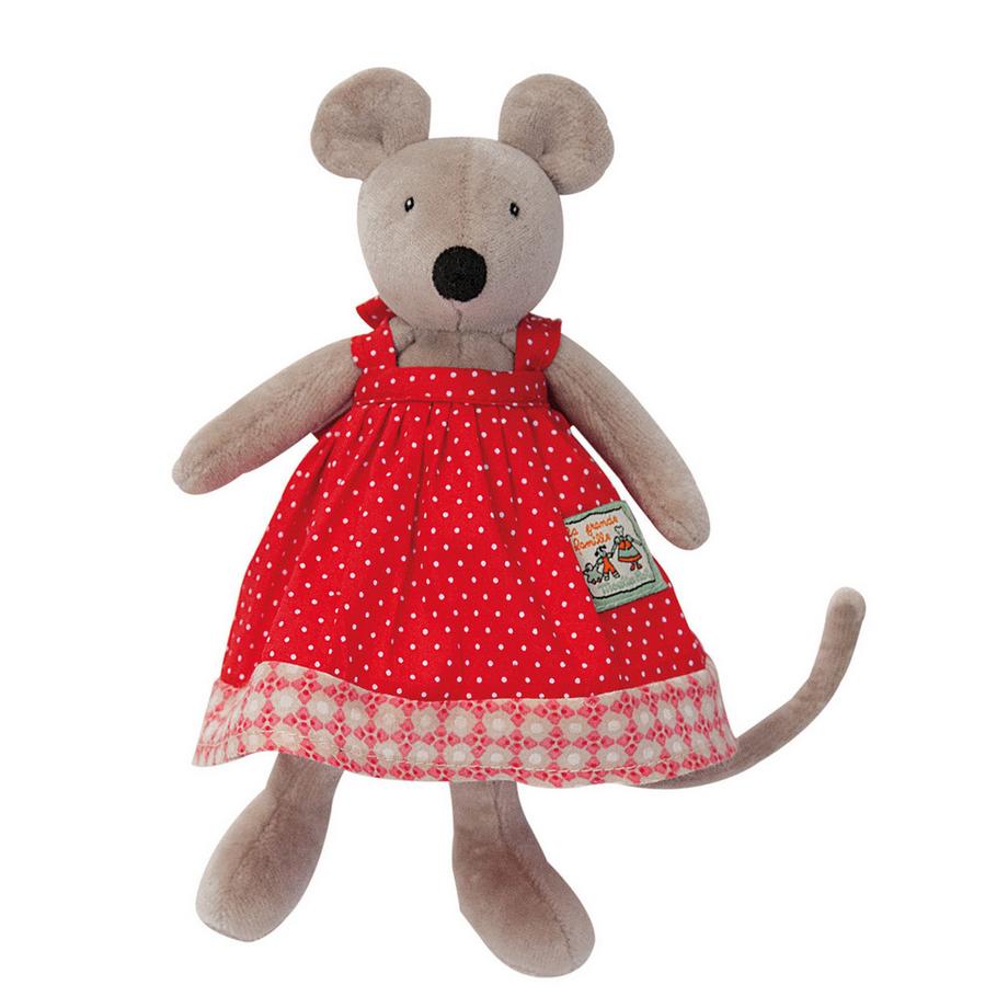 Moulin Roty  Doudou Nini la Souris -Les tout-petits, La Grande famille, Moulin Roty 