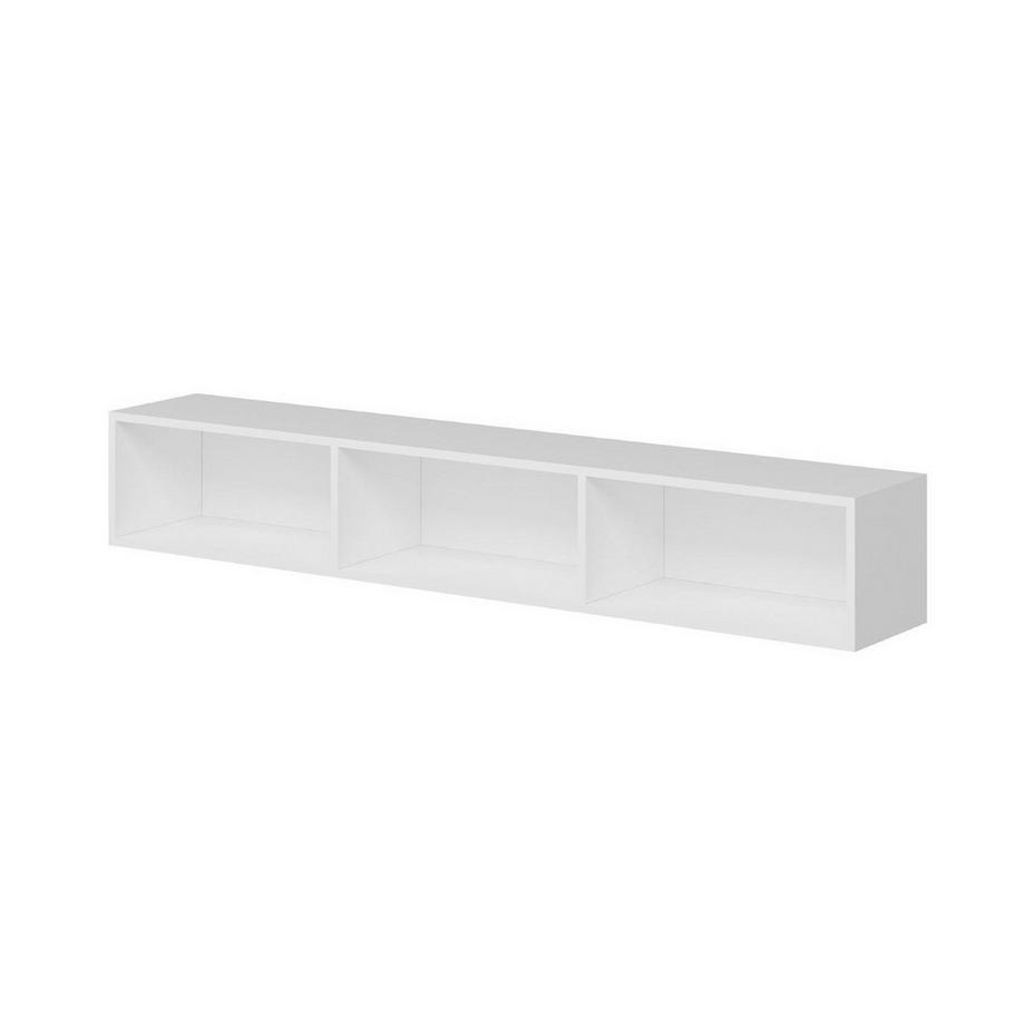Meuble TV suspendu 3 portes blanc L180 cm - Rigel
