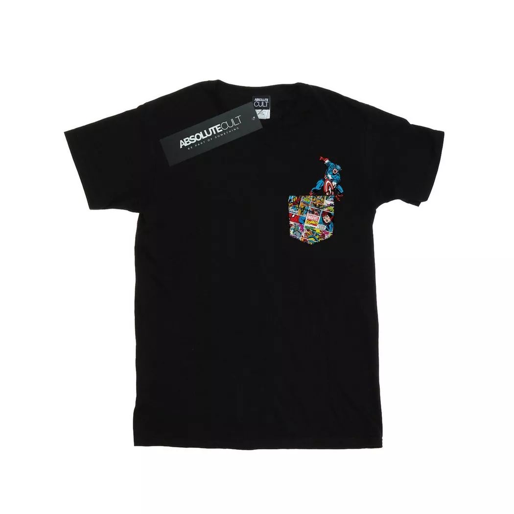 MARVEL - TShirt, für Damen, Schwarz, Größe S