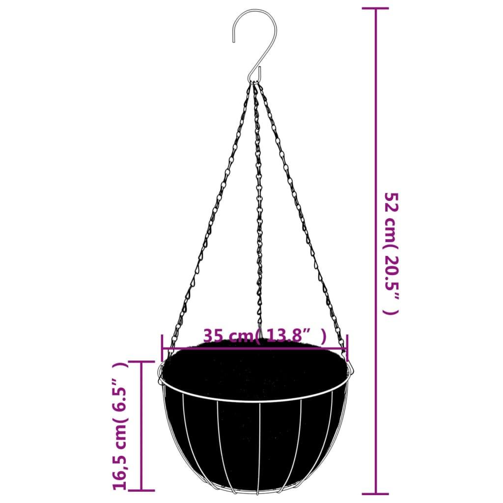 VidaXL  Jardinière suspendue acier 