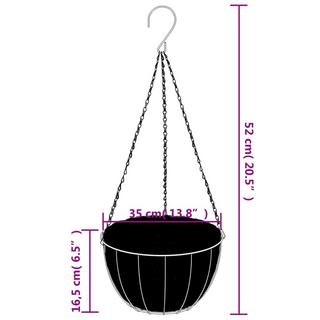 VidaXL  Jardinière suspendue acier 