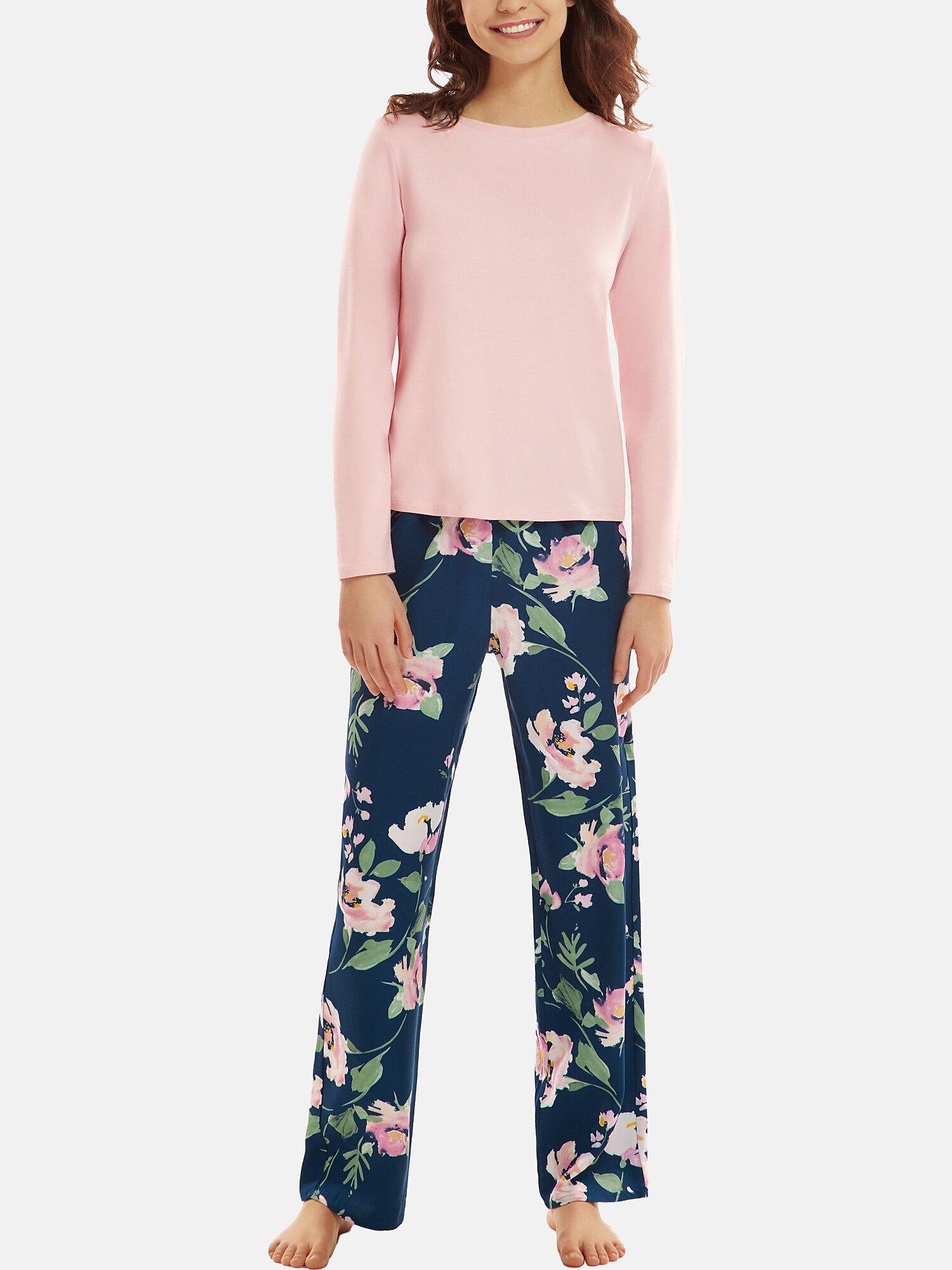 Image of Pyjama Hausanzug Hose Top Langarm Kasia Unisex Blau XL