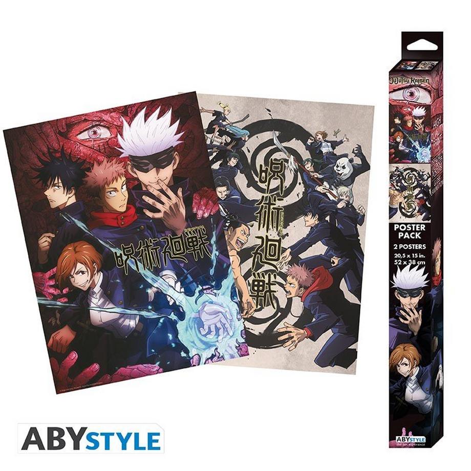 Poster - Set of 2 - Jujutsu Kaisen - Group & School