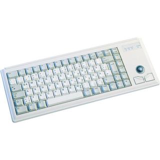 Cherry  Compact-Keyboard G84-4400 PS2 Tastiera Tedesco, QWERTZ Grigio Track ball integrato, Tasti del mouse 