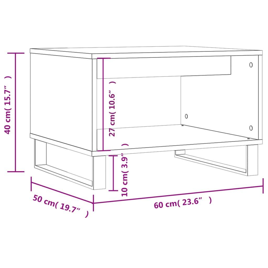 VidaXL Table basse bois d'ingénierie  